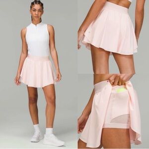 Lululemon Court Rival High-Rise Skirt  Long in Strawberry‎ Milkshake 12